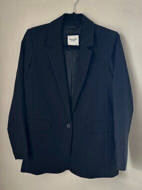 Abercrombie Black Classic Suiting Blazer
